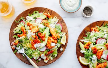 Buffalo Chicken Salad with Radishes & Avocado
