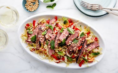 Thai Steak Salad with Crunchy Veggies & Mint