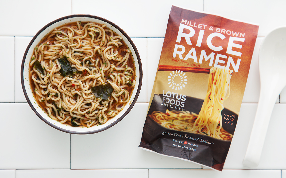 Millet & Brown Rice Ramen with Miso Soup Lotus Foods SF Bay Good Eggs