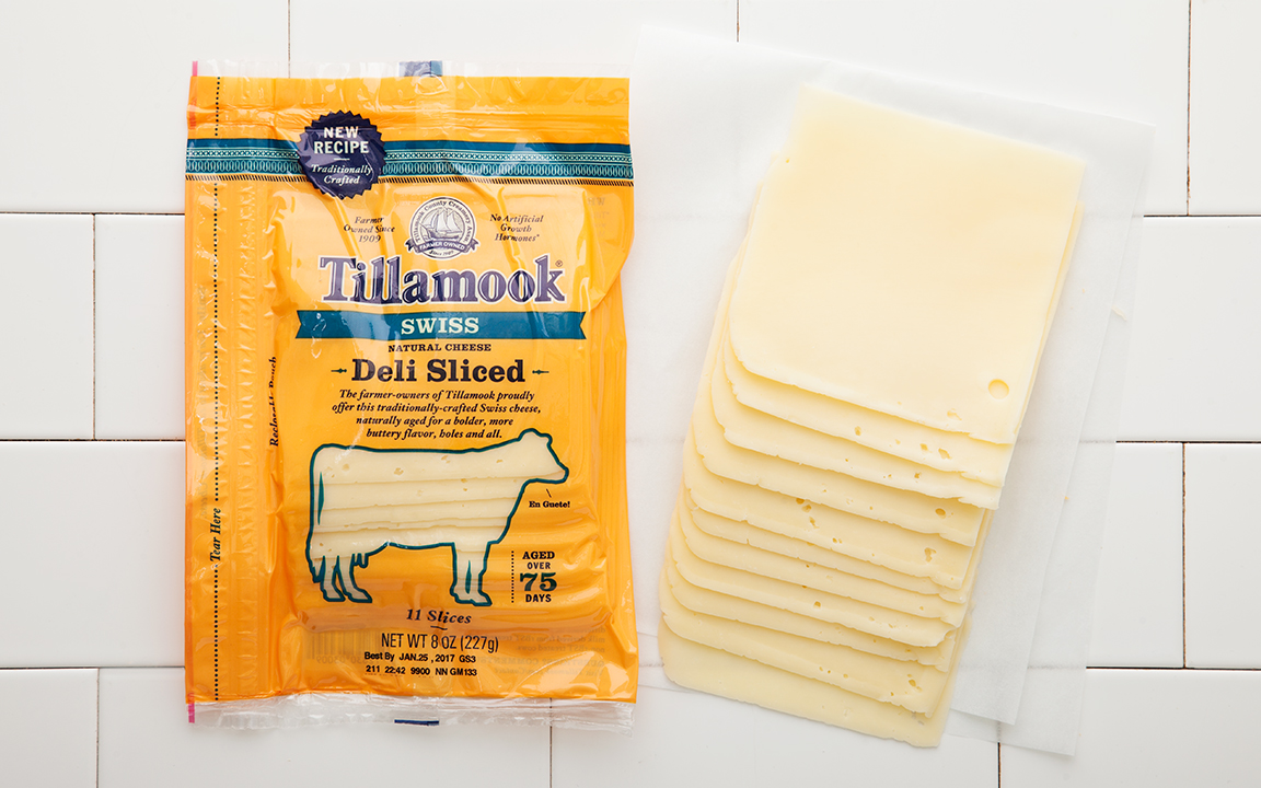 Sliced Swiss Cheese Tillamook Cheese SF Bay Good Eggs