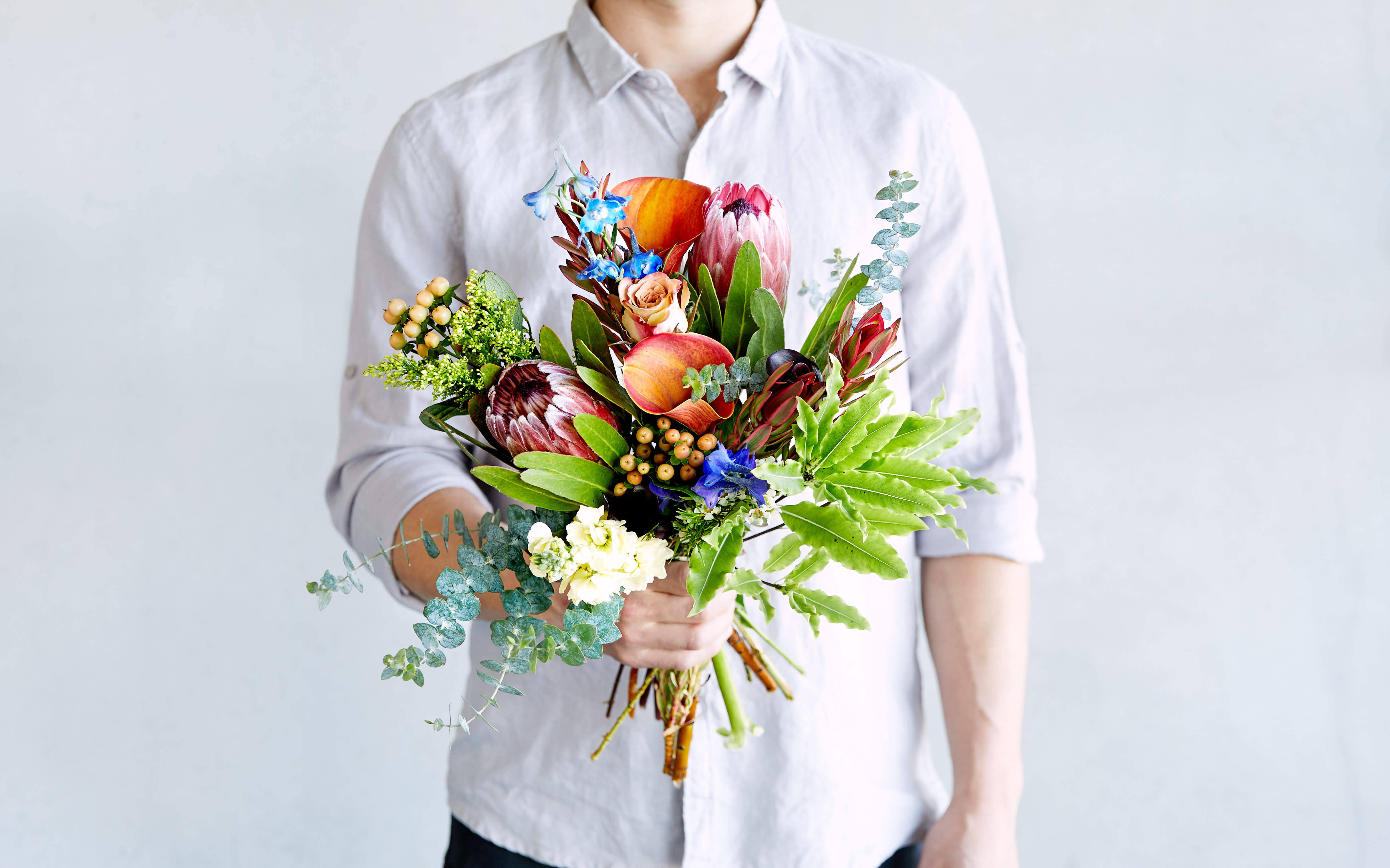 Protea Bouquet  Good Eggs Flower Shop SF Bay Good Eggs