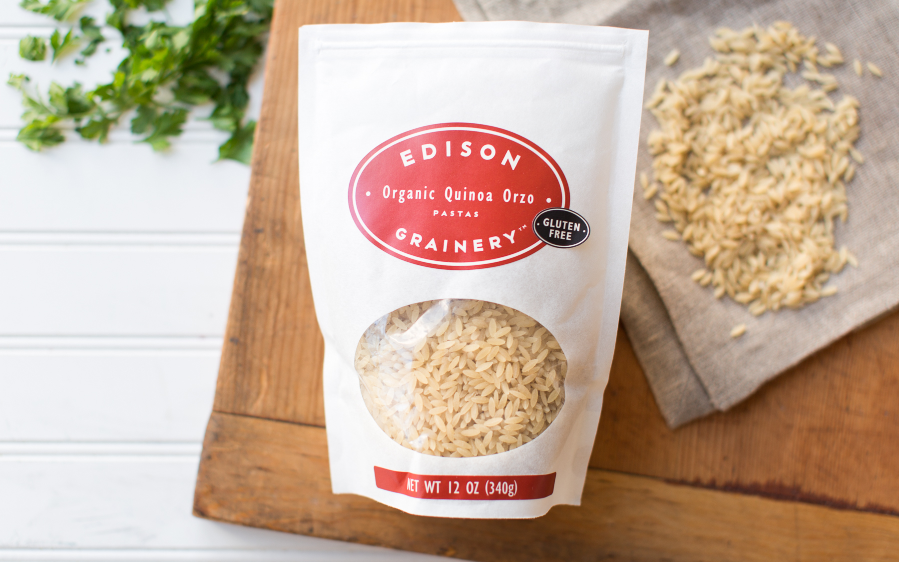 Organic Quinoa Orzo Pasta Edison Grainery SF Bay Good Eggs