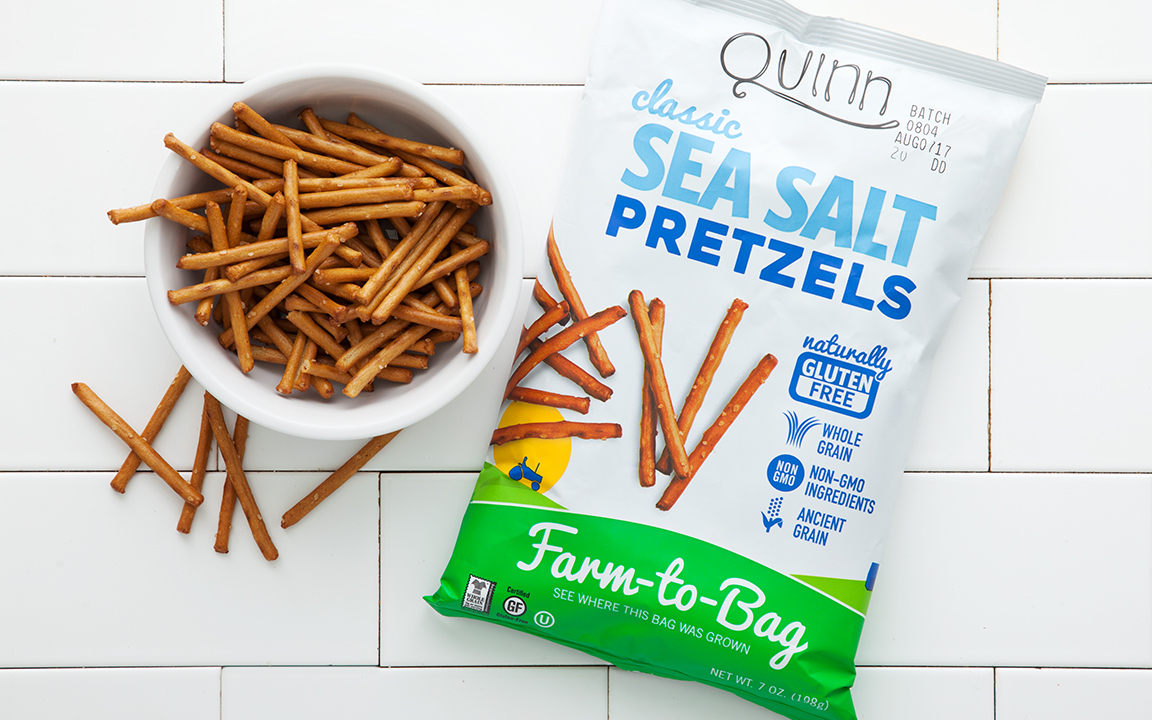 Classic Sea Salt Pretzels (GlutenFree) Quinn Snacks SF Bay Good Eggs