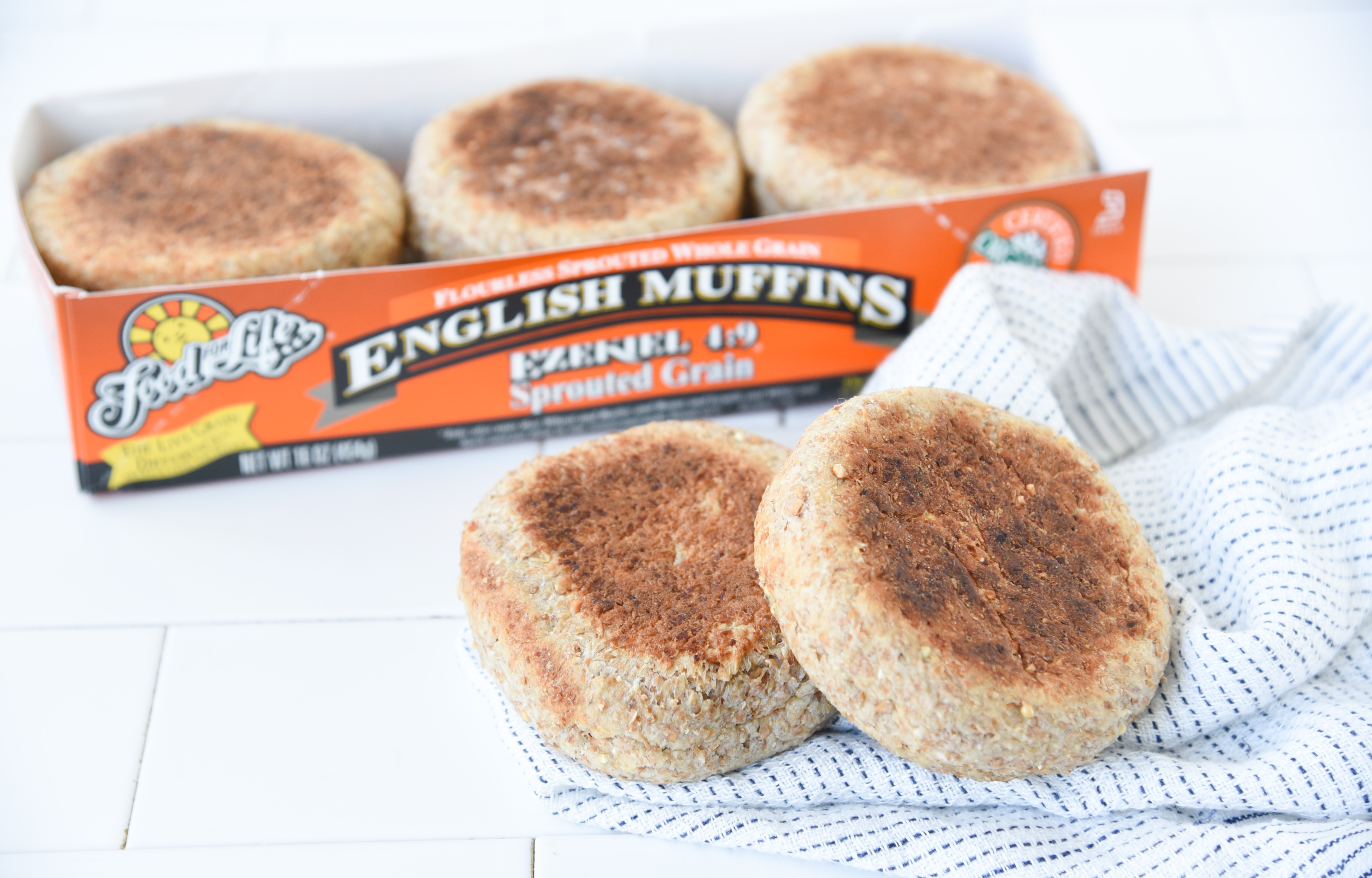 Sprouted Whole Grain English Muffins Ezekiel 49 by Food For Life