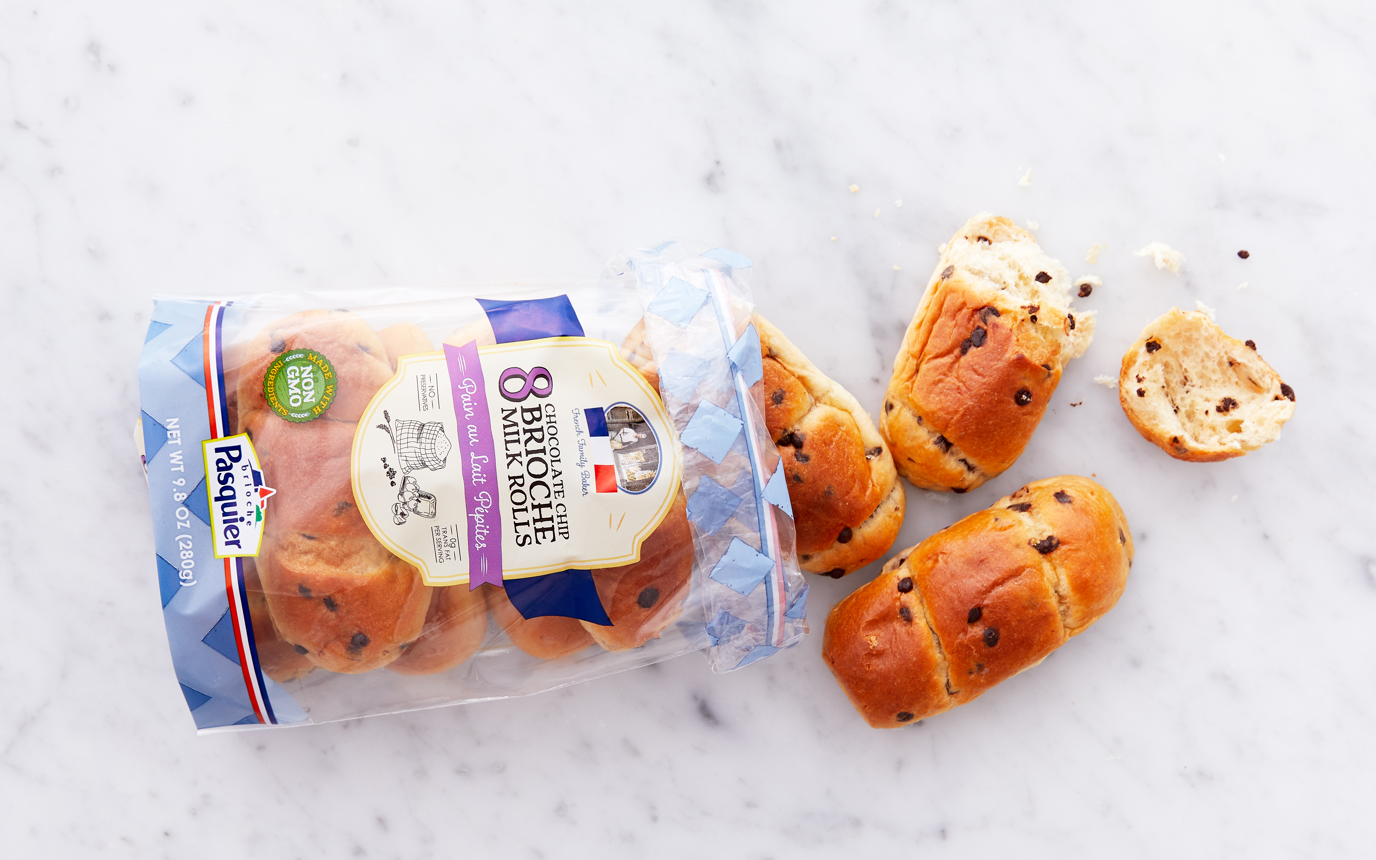 Chocolate Chip Pain au Lait Rolls - Brioche Pasquier - SF ...