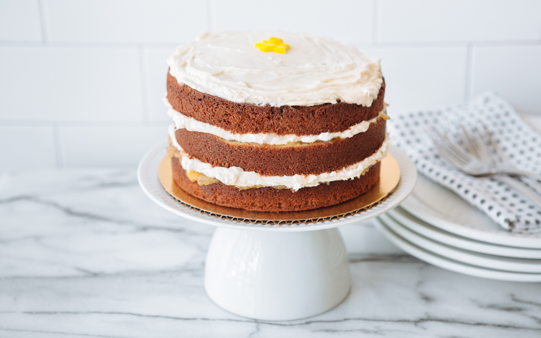 Meyer Lemon Marmalade Layer Cake (6 inch) Black Jet Baking Co. SF