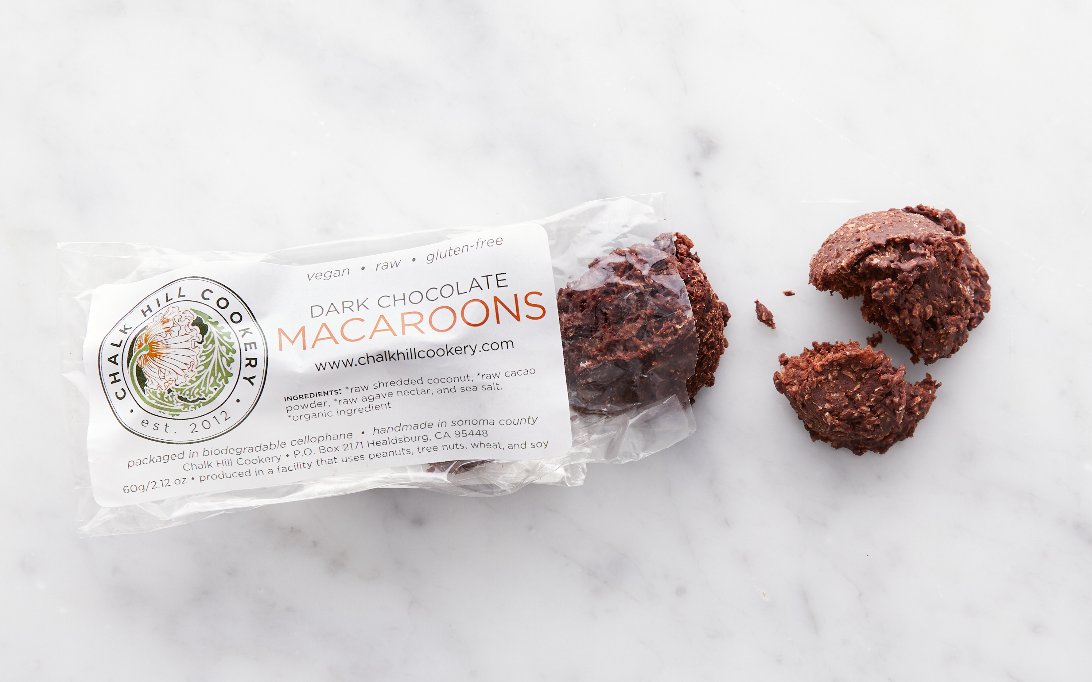 Vegan Dark Chocolate Macaroons Chalk Hill Cookery SF Bay Good Eggs