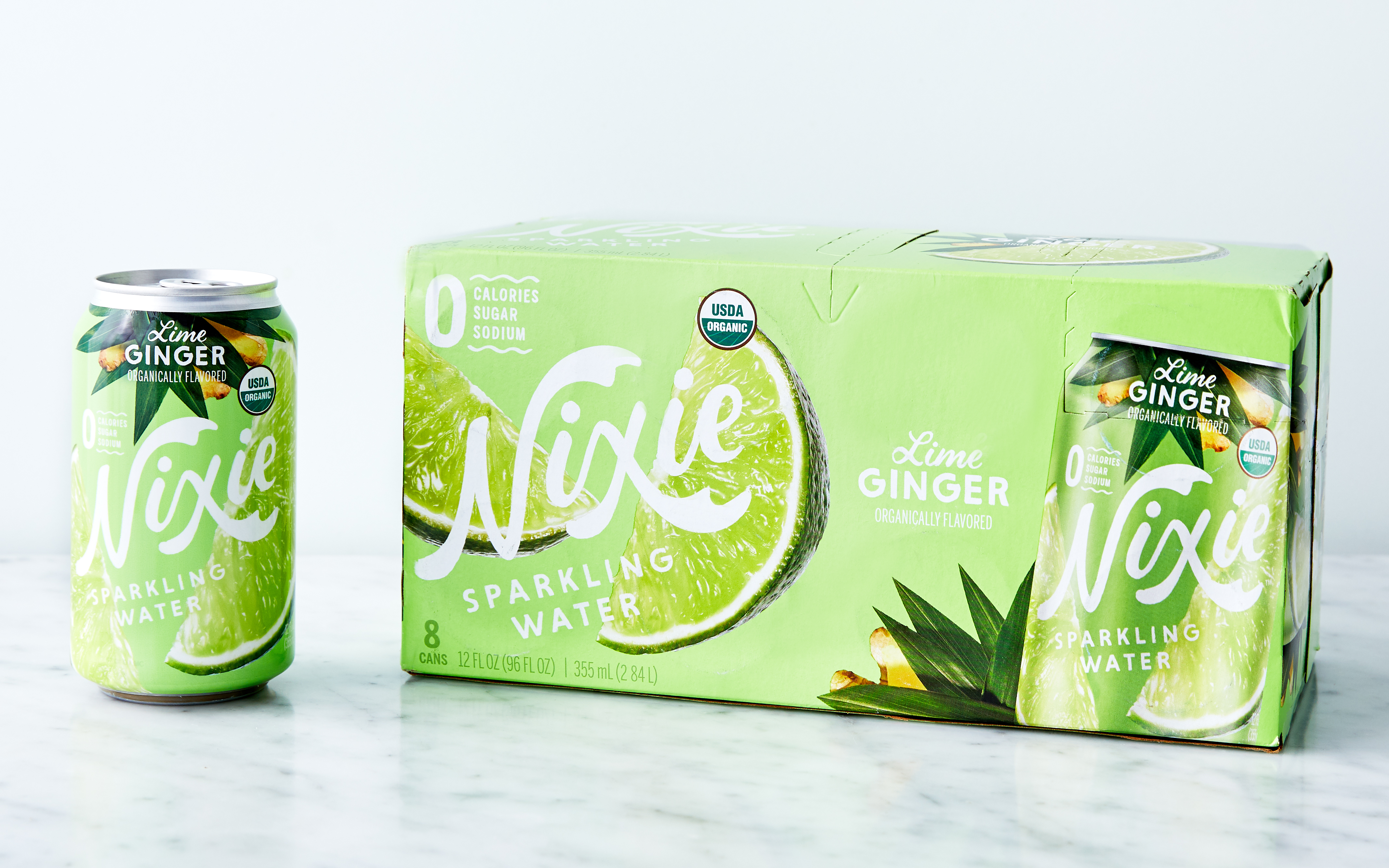 Lime Ginger Organic Sparkling Water Nixie Sparkling Water SF Bay