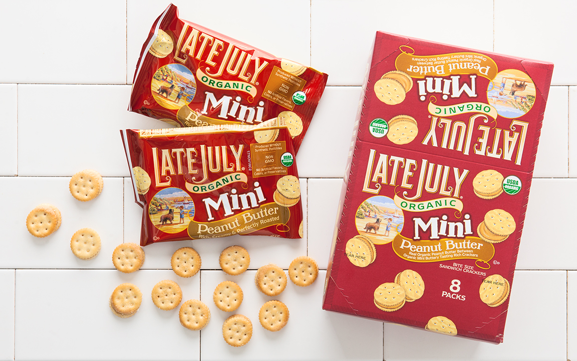 Organic Peanut Butter Sandwich Crackers Late July Organic Snacks SF