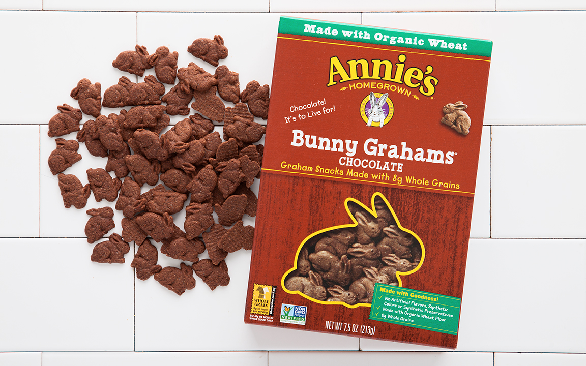 Chocolate Bunny Grahams Snack Cookies Annie's Homegrown SF Bay