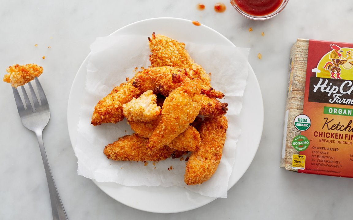 Organic Ketchup Chicken Fingers Hip Chick Farms Sf Bay Good