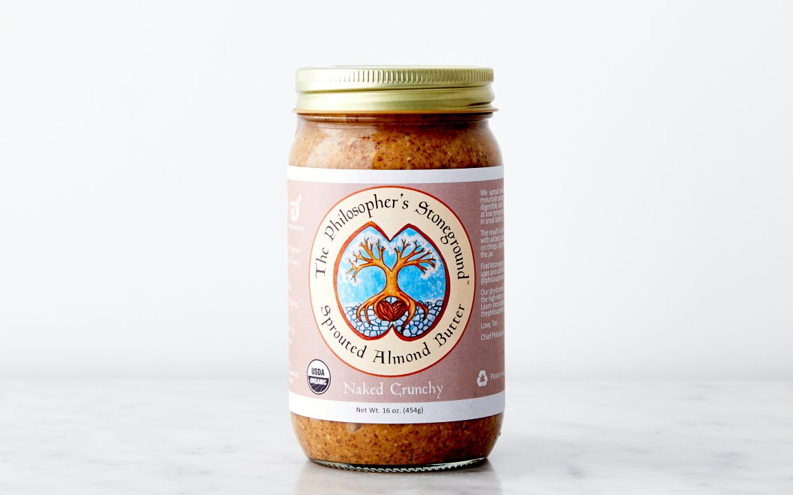Organic Naked Crunchy Sprouted Almond Butter The