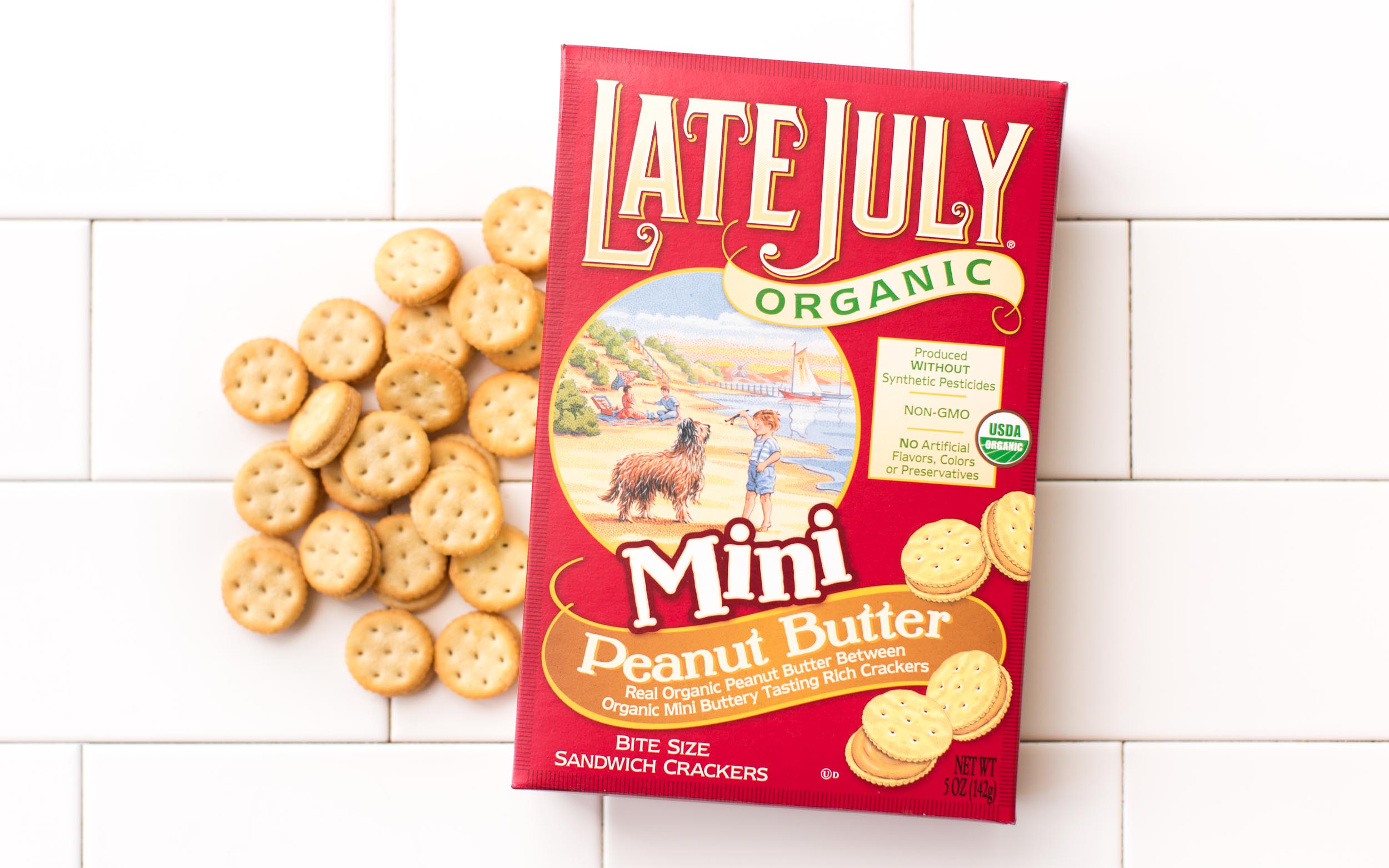 Organic Peanut Butter Sandwich Crackers Late July Organic Snacks SF
