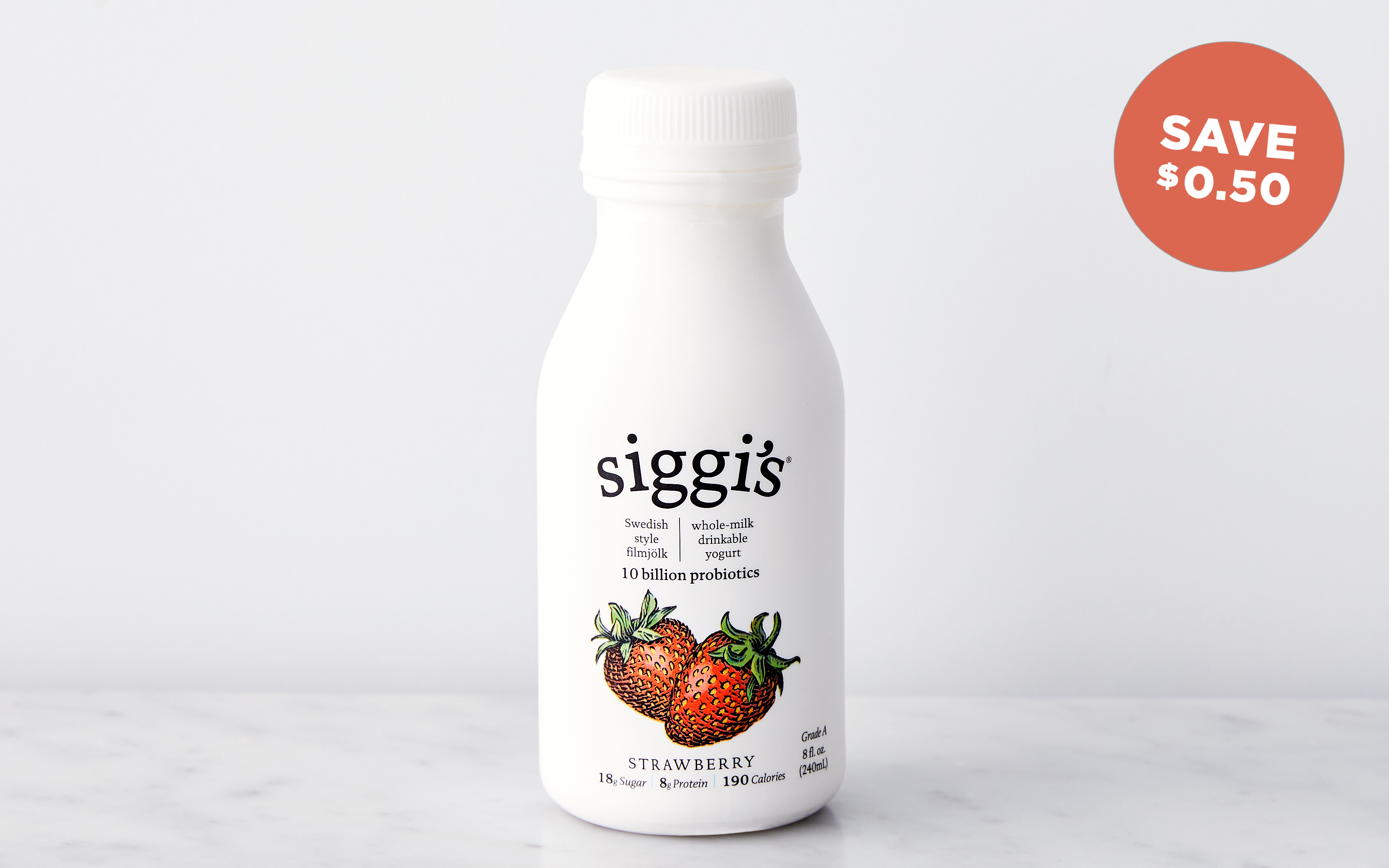 Whole Milk Strawberry Drinkable Yogurt - Siggi's - SF Bay | Good Eggs