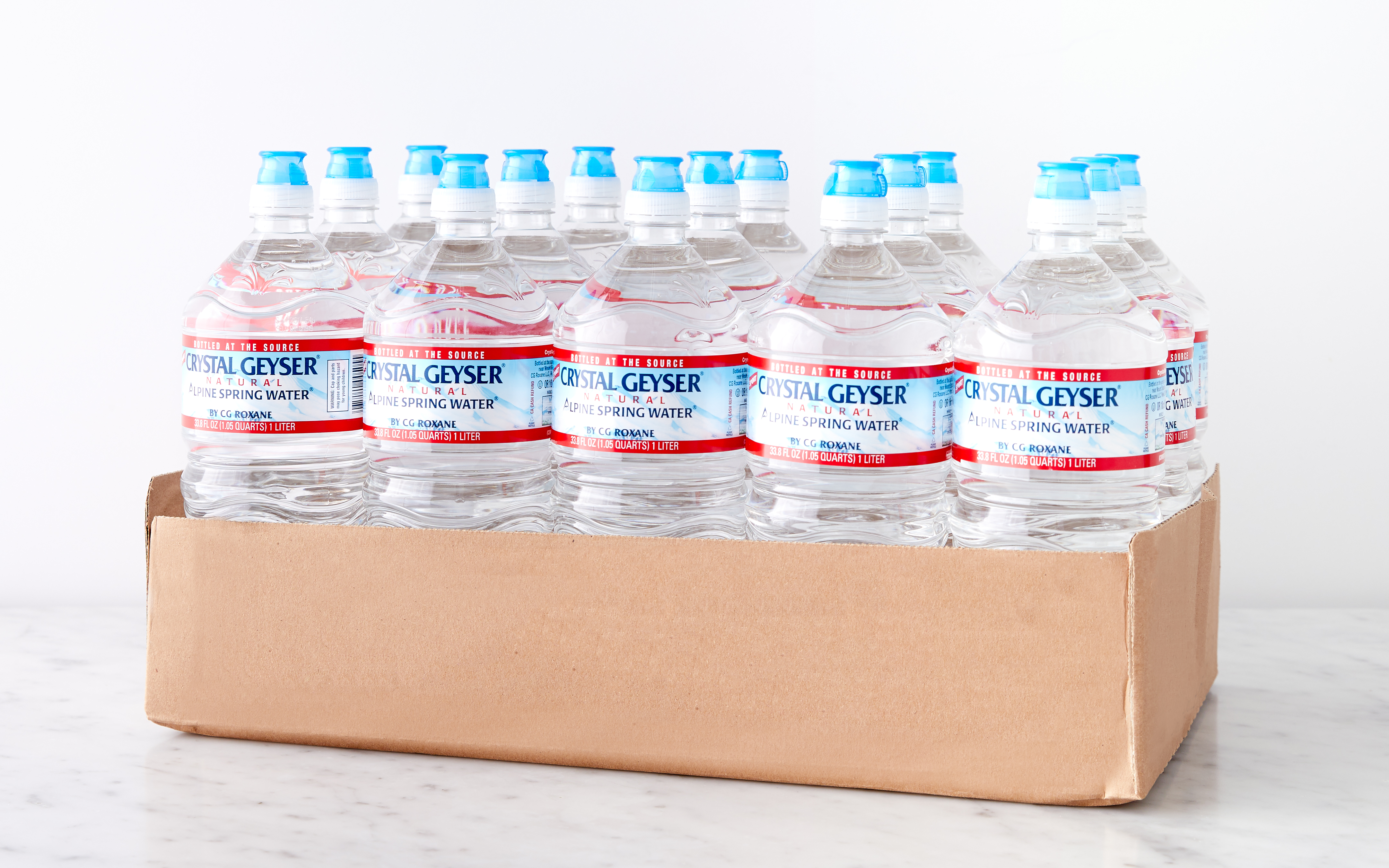 Case of Natural Spring Water Crystal Geyser SF Bay Good Eggs