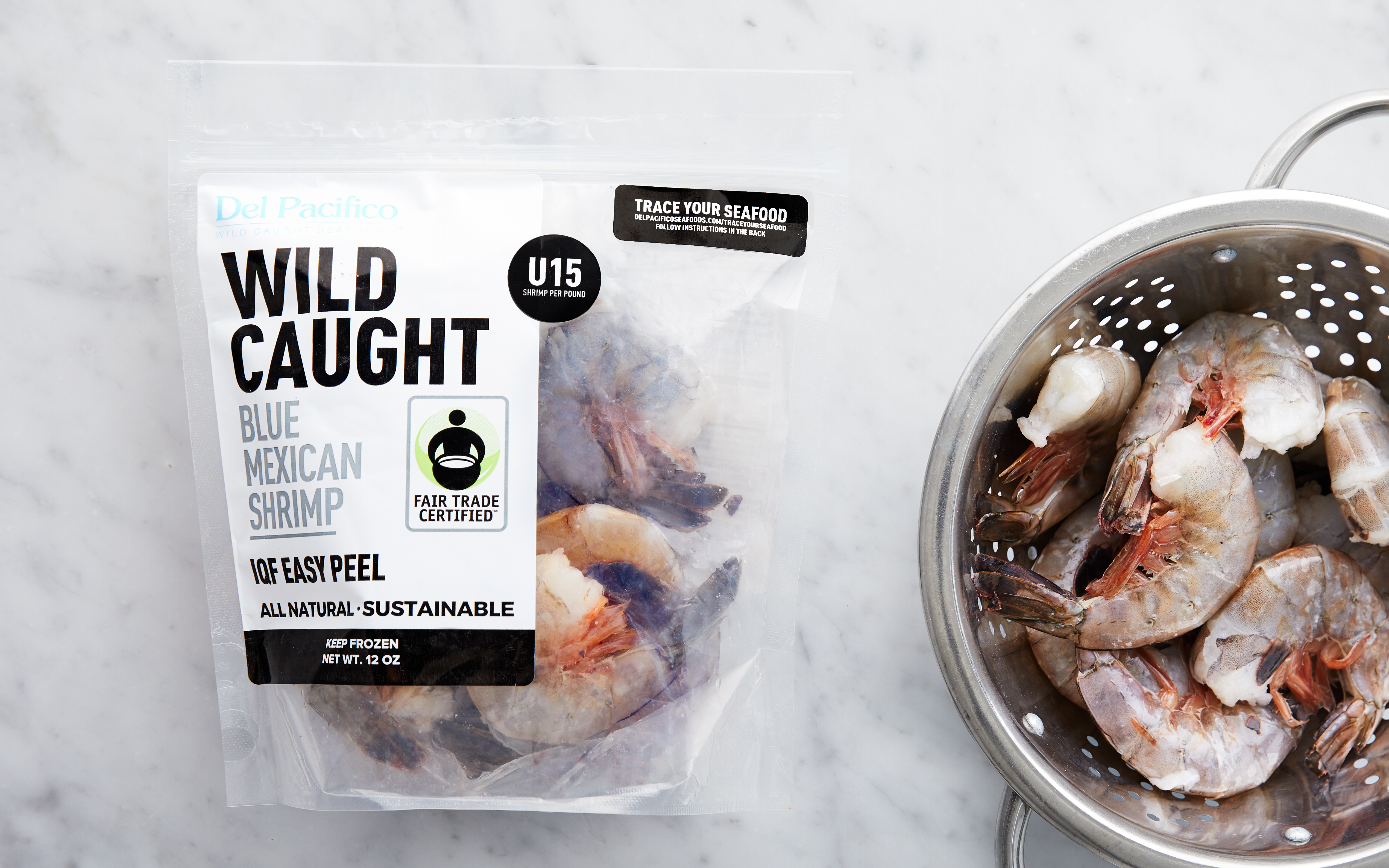 Fair Trade Wild Caught Colossal Blue Mexican Shrimp Frozen