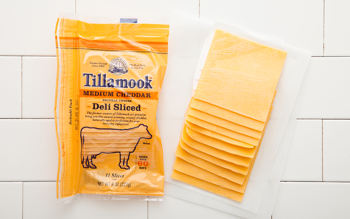 Sliced Medium Cheddar Tillamook Cheese SF Bay Good Eggs