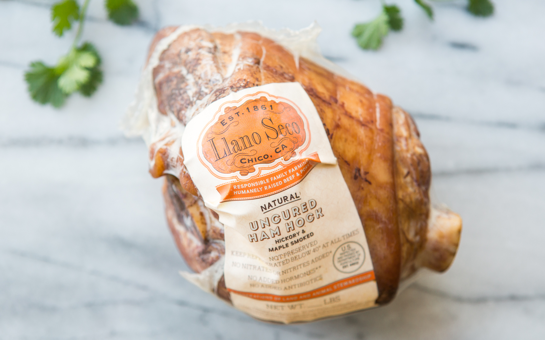 Natural Smoked Ham Hocks (Frozen) Rancho Llano Seco SF Bay Good Eggs